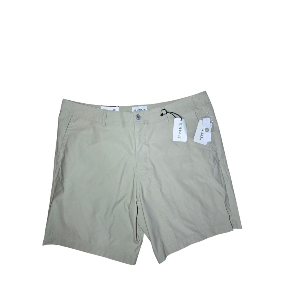 GH Bass Outdoor Traveler Shorts Moss Beige Chino 40x8 High Rise NWT